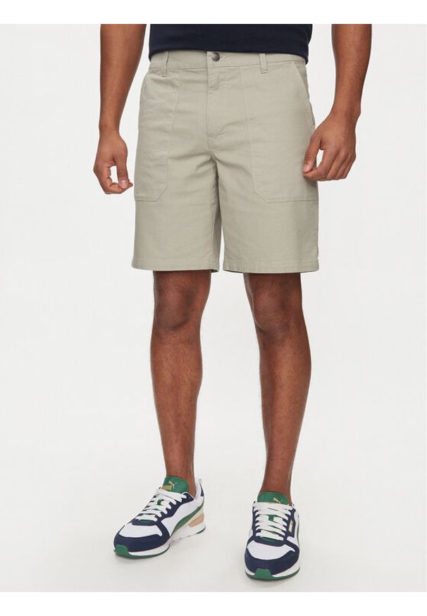 columbia - Columbia Szorty materiałowe Flex Roc™ Utility Short 2072761 Szary Regular Fit. Kolor: szary. Materiał: bawełna