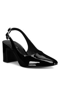 Gino Rossi - GINO ROSSI Czółenka JORDANA-115997 Czarny. Kolor: czarny. Materiał: skóra, lakier #7