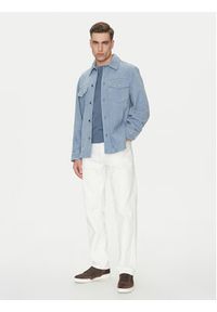 Michael Kors Kurtka skórzana CS5800P4R4 Błękitny Regular Fit. Kolor: niebieski. Materiał: skóra #2