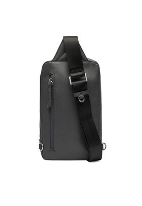 Guess Saszetka HMMICT P5426 Szary. Kolor: szary. Materiał: skóra