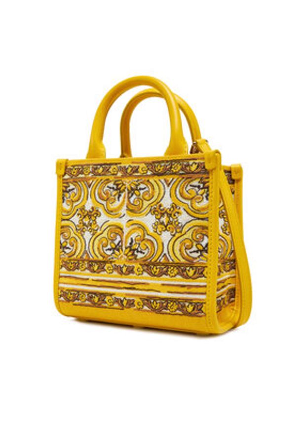 DOLCE & GABBANA - Dolce&Gabbana Torebka BB7479 AW050 Żółty. Kolor: żółty