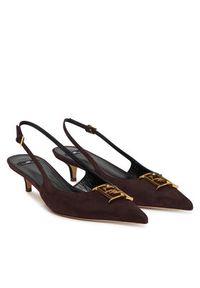 Elisabetta Franchi Czółenka SA17L61E2 Brązowy. Kolor: brązowy. Materiał: zamsz, skóra #2