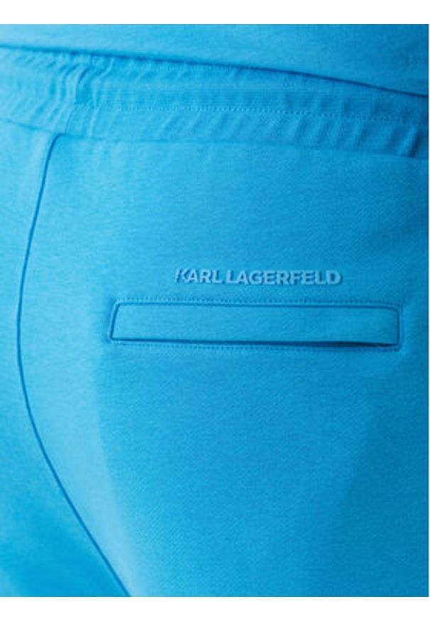 Karl Lagerfeld - KARL LAGERFELD Szorty sportowe 705019 562900 Niebieski Regular Fit. Kolor: niebieski. Materiał: bawełna. Styl: sportowy