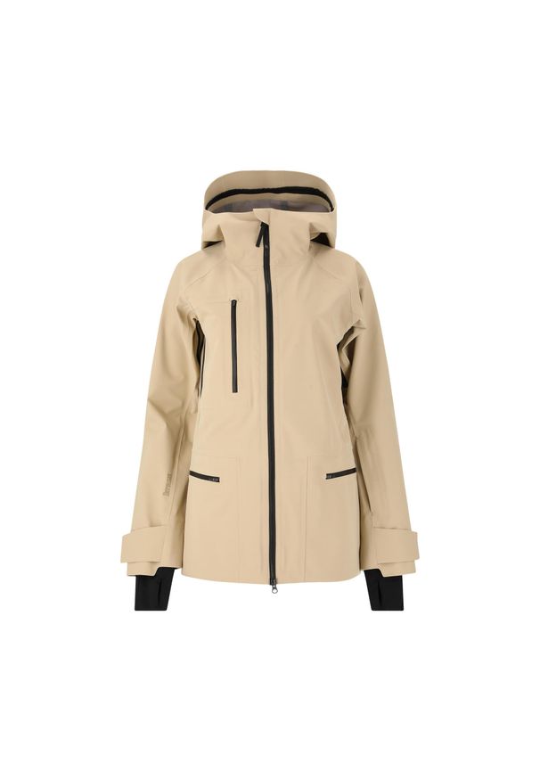 Damska kurtka narciarska SOS Lipno. Kolor: beżowy. Sezon: zima. Sport: narciarstwo