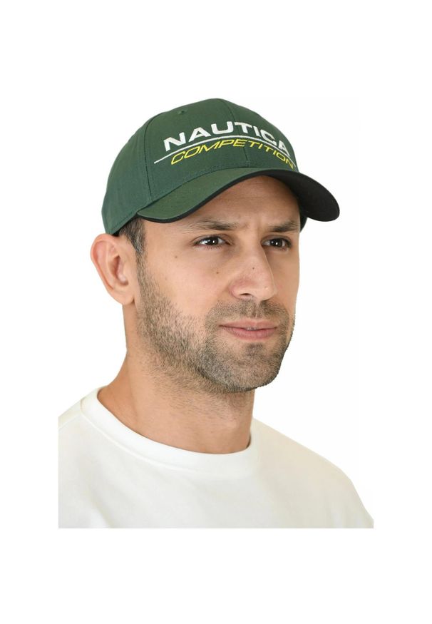 Nautica - Czapka z daszkiem Tappa Snapback Cap - zielona. Kolor: zielony. Styl: sportowy