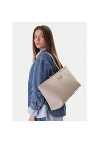 Torebka Tommy Jeans. Kolor: beżowy #1