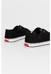 Cross Jeans Tenisówki damskie kolor czarny. Nosek buta: okrągły. Zapięcie: sznurówki. Kolor: czarny. Materiał: guma #4