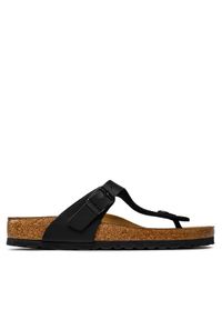 Birkenstock Japonki Gizeh 043691 Czarny. Kolor: czarny. Materiał: skóra