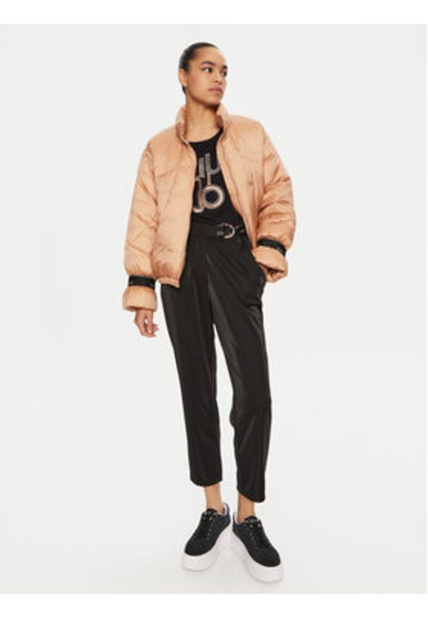 Liu Jo Sport Spodnie materiałowe TF4260 J4751 Czarny Regular Fit. Kolor: czarny. Materiał: syntetyk. Styl: sportowy