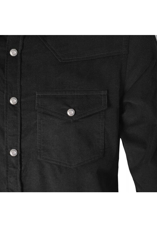 Koszula Weekendowa o Prostym Kroju - Pako Jeans - Czarna. Okazja: na co dzień. Kolor: czarny. Materiał: bawełna. Styl: casual