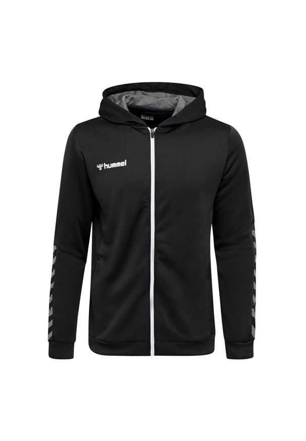 Bluza z kapturem dla dzieci Hummel zip hmlAUTHENTIC Poly. Typ kołnierza: kaptur. Kolor: wielokolorowy, biały, czarny. Sport: piłka ręczna