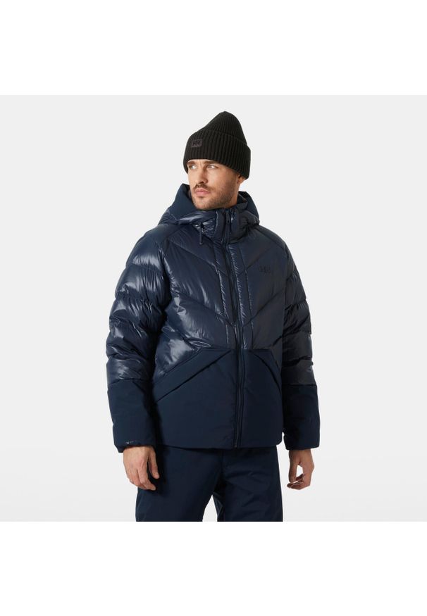 Kurtka puchowa Helly Hansen Village Down. Kolor: niebieski. Materiał: puch