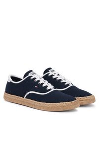 TOMMY HILFIGER - Tommy Hilfiger Espadryle Th Hi Vulc Core Jutte Canvas FM0FM05872 Granatowy. Kolor: niebieski. Materiał: materiał #3