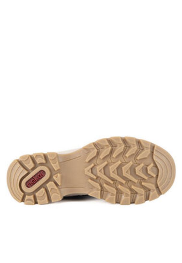 Rieker Trzewiki X9338-14 Niebieski. Kolor: niebieski. Materiał: materiał