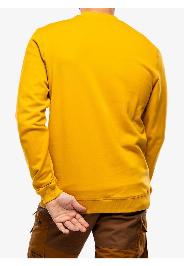 Fjällräven - Bluza bawełniana męska Fjallraven 1960 Logo Badge Sweater M. Kolor: żółty. Materiał: bawełna
