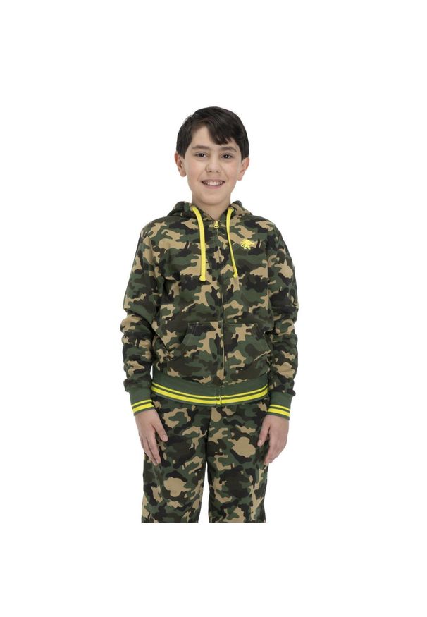 LEONE 1947 APPAREL - Bluza dziecięca Bold Camo. Kolor: brązowy, zielony, wielokolorowy. Sport: joga i pilates