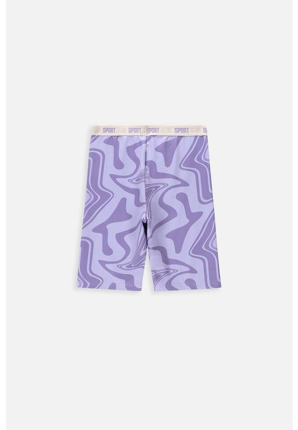Legginsy sportowe dla dzieci Lemon Explore WL4 krótkie. Okazja: na co dzień. Kolor: fioletowy. Materiał: poliester, elastan. Długość: krótkie. Sezon: lato. Styl: sportowy