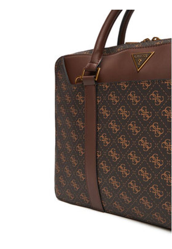 Guess Torba na laptopa Vezzola Smart HMEVZL P3138 Brązowy. Kolor: brązowy. Materiał: skóra