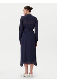 TwinSet - TWINSET Sukienka koszulowa 251TP2260 Granatowy Loose Fit. Kolor: niebieski. Materiał: wiskoza. Typ sukienki: koszulowe #3