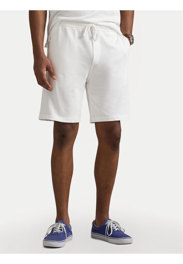 Polo Ralph Lauren Szorty sportowe 710704271004 Biały Regular Fit. Kolor: biały. Materiał: bawełna. Styl: sportowy