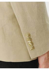 Pako Lorente - PAKO LORENTE – Lniana marynarka męska w kolorze oliwkowym. Okazja: na co dzień. Kolor: beżowy, oliwkowy. Materiał: len. Styl: casual #6