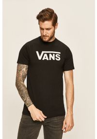 Vans - T-shirt VN000GGGY281-blaWHIT. Okazja: na co dzień. Kolor: czarny. Materiał: dzianina. Wzór: nadruk. Styl: casual #1