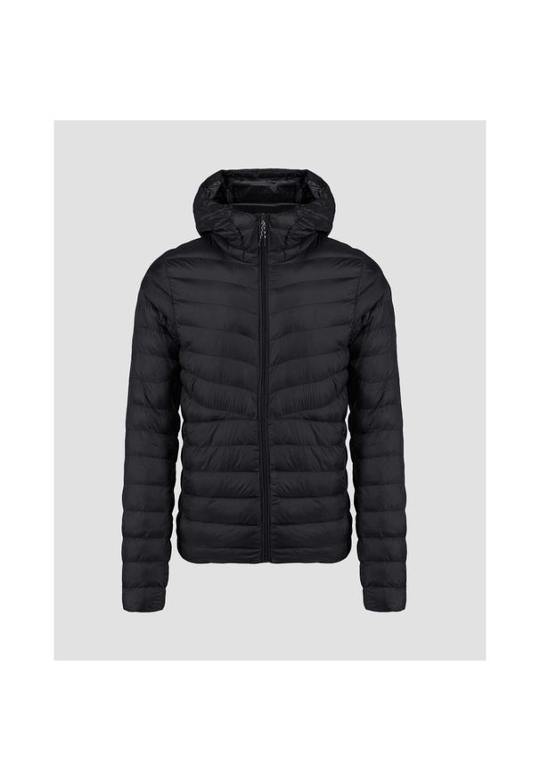 Kurtka ocieplana męska Dolomite STRENTA BLACK. Kolor: czarny. Materiał: puch. Sport: turystyka piesza