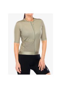 Koszulka kolarska damska Odlo Explorer Pro T-Shirt S/U Collar S/S Full Zip. Kolor: zielony. Sport: kolarstwo