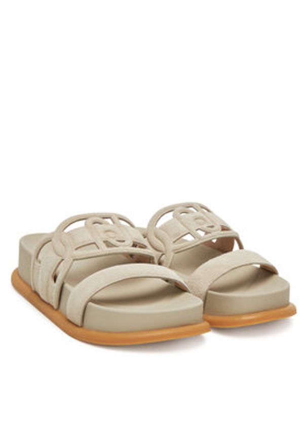 Liu Jo Klapki SA5125 PX002 Beżowy. Kolor: beżowy. Materiał: skóra, zamsz