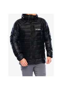 columbia - Kurtka puchowa męska Columbia Arctic Crest Down Hooded Jacket. Kolor: czarny. Materiał: puch