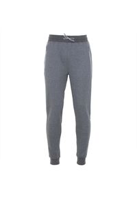 PEAK MOUNTAIN - Spodnie dresowe z weluru Peak Mountain Canoe. Kolor: szary. Materiał: welur, dresówka. Sport: bieganie, fitness #1
