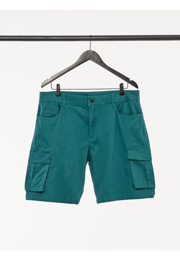outhorn - Spodenki cargo męskie. Okazja: na co dzień. Materiał: elastan, bawełna, dzianina. Sezon: lato. Styl: sportowy, casual