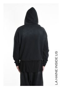 La Haine Inside Us Bluza | 3V M1200 | Mężczyzna | Czarny. Okazja: na co dzień. Typ kołnierza: kaptur. Kolor: czarny. Materiał: bawełna. Styl: casual #6