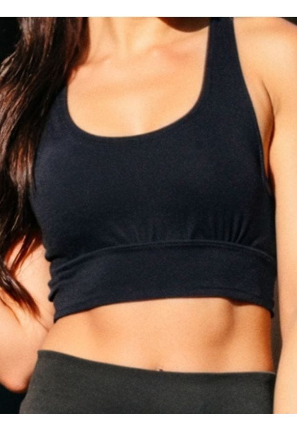 Sinsay - Top sportowy Gym Hard - czarny. Kolor: czarny. Styl: sportowy