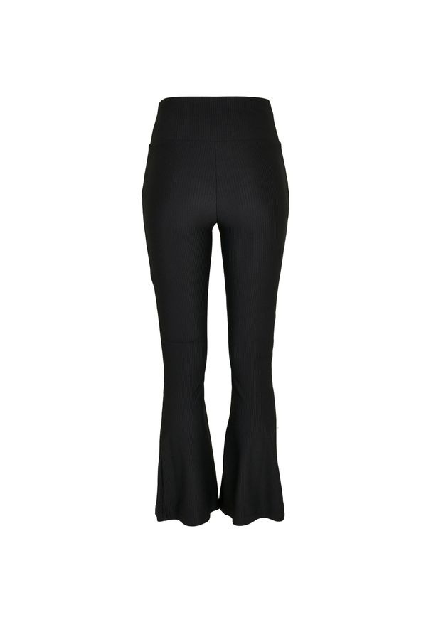 Legging kobieta z wysoką talią Urban Classics Boot Rib. Stan: podwyższony. Kolor: czarny