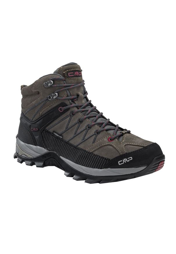 Buty trekkingowe męskie CMP Rigel Mid. Zapięcie: sznurówki. Kolor: wielokolorowy, szary, brązowy. Materiał: materiał, syntetyk. Szerokość cholewki: normalna