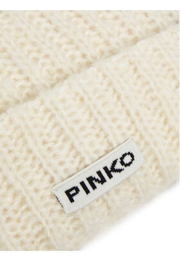 Pinko - PINKO Czapka 105989 A2Z2 Écru. Kolor: kremowy. Materiał: poliester