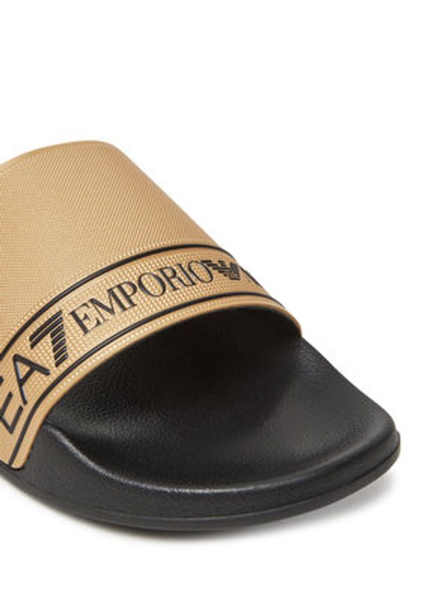EA7 Emporio Armani Klapki 7X000110 AF15128 FC001 Złoty. Kolor: złoty. Materiał: syntetyk