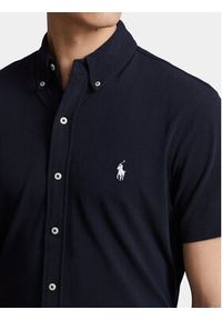 Polo Ralph Lauren Koszula 710798291001 Granatowy Slim Fit. Typ kołnierza: polo. Kolor: niebieski. Materiał: bawełna