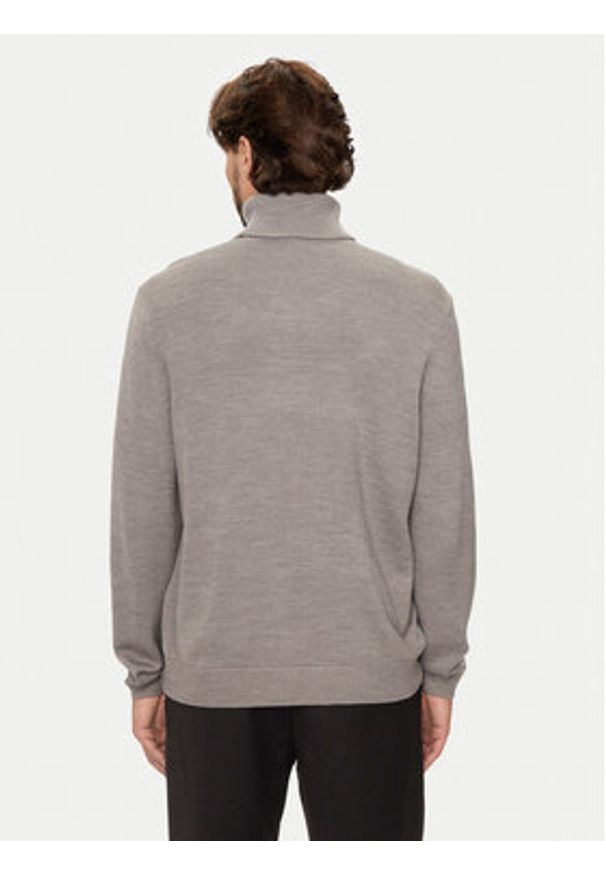 Armani Exchange Golf 6DZM1H ZM1LZ 17AC Szary Regular Fit. Typ kołnierza: golf. Kolor: szary. Materiał: bawełna, syntetyk