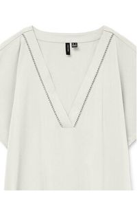 Vero Moda Bluzka Bella 10327551 Biały Regular Fit. Kolor: biały. Materiał: wiskoza #8