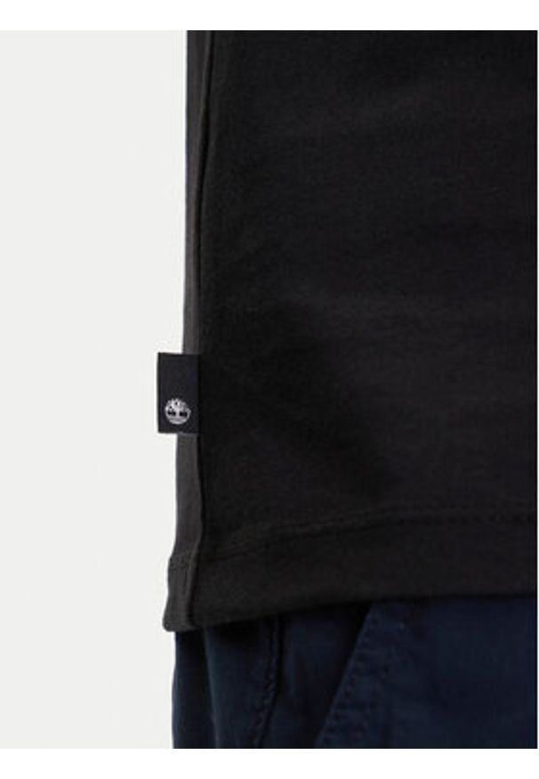 Timberland T-Shirt TB0A6DMA Czarny Regular Fit. Kolor: czarny. Materiał: bawełna