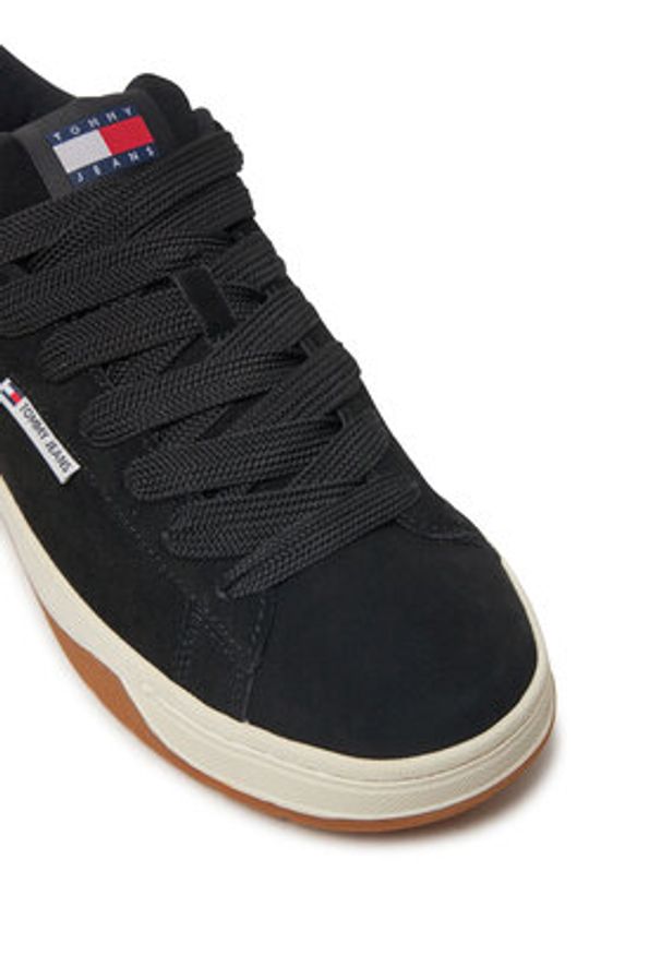 Tommy Jeans Sneakersy Skater EM0EM01503 Czarny. Kolor: czarny. Materiał: zamsz, skóra