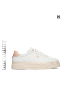 TOMMY HILFIGER - Tommy Hilfiger Sneakersy T3A9-34258-1355 Biały. Kolor: biały. Materiał: skóra #6