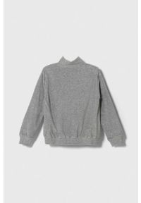 United Colors of Benetton bluza dziecięca kolor szary. Okazja: na co dzień. Kolor: szary. Materiał: dzianina. Długość: długie. Styl: casual #2