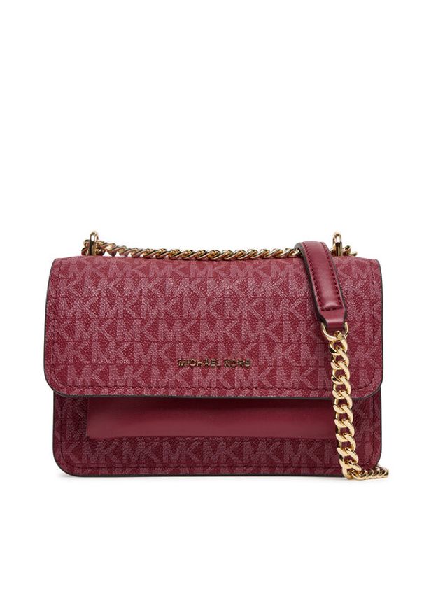 MICHAEL Michael Kors Torebka Claire 32R5GC7C1V Bordowy. Kolor: czerwony. Materiał: skórzane