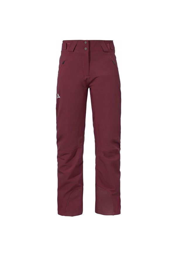 SCHÖFFEL - Spodnie Narciarskie Damskie Schöffel Weissach Bordowe Wodoodporne r. XL/44. Kolor: czerwony, wielokolorowy, różowy. Sezon: zima. Sport: narciarstwo