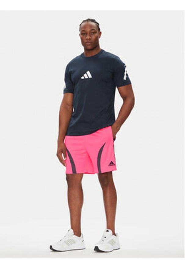 Adidas - adidas Szorty sportowe Teamgeist adicolor JW1343 Różowy Regular Fit. Kolor: różowy. Materiał: syntetyk. Styl: sportowy