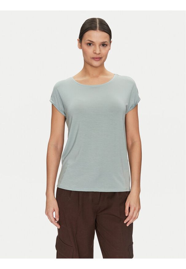 Vero Moda T-Shirt Ava 10284468 Zielony Regular Fit. Kolor: zielony. Materiał: lyocell