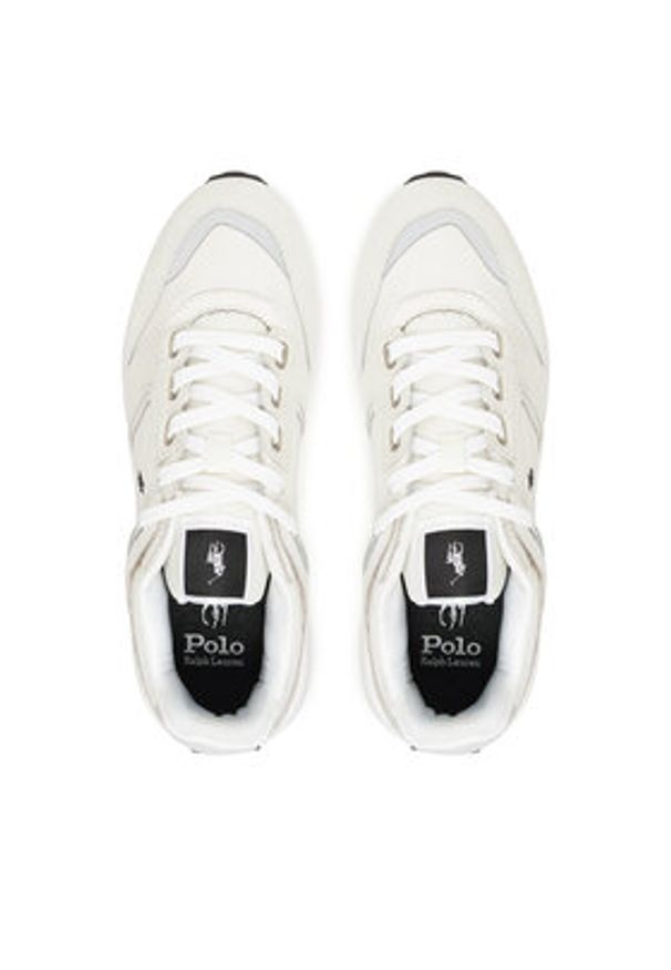 Polo Ralph Lauren Sneakersy Train 89 V2 Suede-Paneled Sneaker 809973974001 Biały. Kolor: biały. Materiał: zamsz, skóra